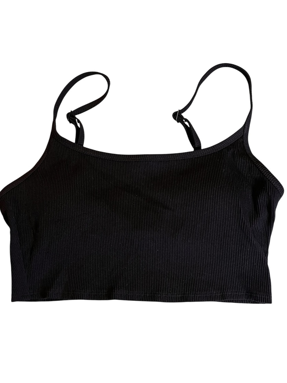 New AERIE Black Scoop Neck Crop Top Shirt Tank
Padded bra
Medium